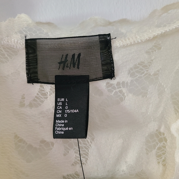 NWT H&M lacy cream dress - Picture 3 of 6
